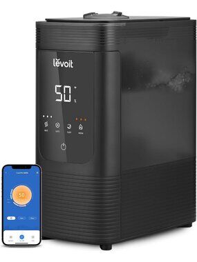 6L Smart Warm & Cool Mist Humidifier for Home & Bedroom - 60 Hours of Comfort